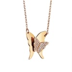 Miss Butterfly & Stars Necklace Gold
