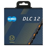 KMC DLC 12 Speed Chain, Black/Orange, 126 Link