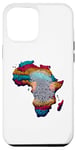 Coque pour iPhone 13 Pro Max T-shirt Afrique DNA Drapeau Pouce Empreintes Digitales Racines Fier