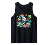 Bunny Riding Electric Scooter Easter Day Rabbit Funny Space Tank Top