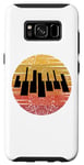Coque pour Galaxy S8 Clavier de piano rétro pour les pianistes classiques