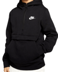 New Boys  Nike NSW Club Hoodie 1/2 Zip Black Hoody Size XL