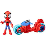 Marvel Spidey and His Extraordinary Friends, Spidey Figure with Motorcycle, Toy for Girls and Boys from 3 Years