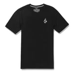 Volcom Men's Iconic Stone Black Combo Short Sleeve T Shirt Clothing Apparel S