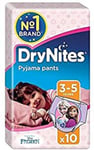 Huggies 3-5 Years DryNites for Girls 10 per Pack