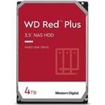 WD Red Plus 4 Tt NAS SATA-III 256 Mt 3,5" hårddisk