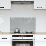 Kök Backsplash Ljusgrå 70x40x0,6 cm Härdat Glas