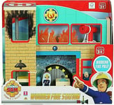Fireman Sam Wooden Fire Station Playset, Figure & Accessories New Xmas Toy Gift