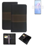 Wallet Case for Oppo Reno8 Z 5G Protective Case + Cell Phone Case Brown Booklet 