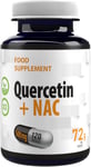 Quercetin + NAC (N-Acetyl Cysteine) Complex 500Mg 120 Vegan Capsules, 3Rd Party 