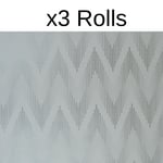 x3 Rolls Etta Chevron Wallpaper Holden Decor Silver Grey Metallic Paste The Wall