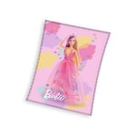 Barbie Blanket Dreamtopia Pink Super Soft Fleece Throw Kids Girls Official