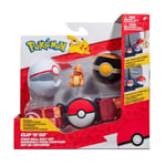 Pokémon PKW3163 Set-2-Inch Charmander Battle Figure with Clip ‘N’ Go Plus Luxury