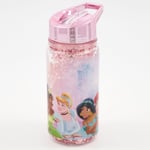 Claire's Disney Princess Glitter Water Bottle – Pink