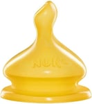 NUK First Choice+ Baby Bottle Teat, 6-18 Months, Latex with Large Feed Hole, An