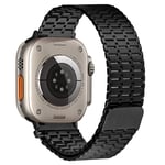 Apple Watch 9/8/7/6/5/4/3/2/1/SE - 41/40/38mm Magnetisk armband i rostfritt stål Svart
