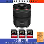Canon RF 14-35mm f/4L IS USM + 3 SanDisk 64GB Extreme PRO UHS-II SDXC 300 MB/s + Guide PDF '20 TECHNIQUES POUR RÉUSSIR VOS PHOTOS