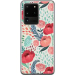 Samsung Galaxy S20 Ultra Transparent Mobilskal Flora