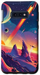 Coque pour Galaxy S10e Cosmic Space ecraft Space Rocket Planets Science-fiction