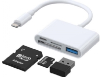 Lightning till USB OTG-adapter Joyroom S-H142 SD-kortläsare, Micro SD (vit)
