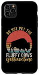 Coque pour iPhone 11 Pro Max Ne caressez pas les vaches pelucheuses Buffalo & Bison du parc Yellowstone