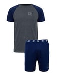 CR7 Cristiano Ronaldo Men's Short Sleeve Pyjama Set, Grey, Navy, L