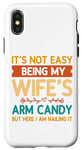 Coque pour iPhone X/XS Ce n'est pas facile d'être le bonbon pour les bras de ma femme - Funny Husband