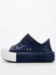 Converse Infant Boys Play Lite CX Slip On Trainers - Navy, Navy, Size 5 Younger