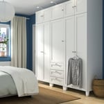 IKEA PLATSA garderob med 10 dörrar + 3 lådor 220x57x231 cm