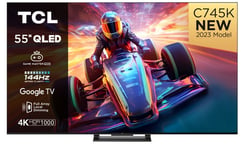 TCL 55C745K 55" 4K QLED TV with Google TV and Game Master Pro 2.0