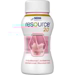 Resource 20 drickfärdigt, komplett kosttillägg, jordgubb 4 x 200 milliliter