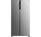 BEKO Frost Free ASL1532PX American-Style Fridge Freezer - Brushed Steel, Brushed Steel