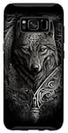 Galaxy S8 Stylish Viking Wolf Design Wild Animal Viking Wolf Case