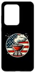 Coque pour Galaxy S20 Ultra Barbecue vintage patriotique avec drapeau américain