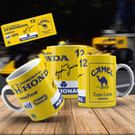 Mugtime (TM) - Ayrton Senna F1 Formula One Nacional Lotus car Coffee Tea Mug Ceramic Cup - 330ml 11oz