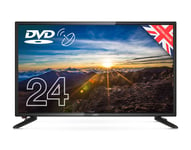 Cello 24" inch ZSF0242 LED TV with built in DVD HD Ready Freeview HD and Built In Satellite receiver. Made In The UK Black