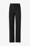 Gina Tricot - Byxor Jersey Plisse Trousers - Svart