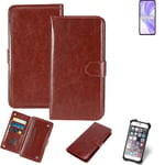 CASE FOR Xiaomi Mi 11 Lite 5G BROWN FAUX LEATHER PROTECTION WALLET BOOK FLIP MAG