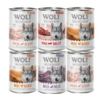 Mix 4 sorter: Wolf of Wilderness Free Range Adult 6 x 400 / 800 g - Adult Mix 4 sorter 400 g