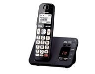 Panasonic KX-TGE820EB Digital Cordless Phone Answering Machine Call Block Black
