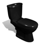 Toilette standard - OVONNI - GAR'S - Double mécanisme de chasse - Sortie horizontale - Noir