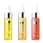 3-pack - Nagelbandsolja - Jordgubb, Mango, Persika - 15ml