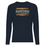 Star Wars The Mandalorian Creed Men's Long Sleeve T-Shirt - Navy - L