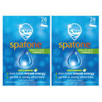 2 x Spatone Liquid Iron Supplement - 28 x 20ml Sachets - Apple Flavour - Vegan
