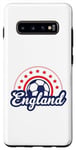 Coque pour Galaxy S10+ Ballon de football Euro Star Angleterre