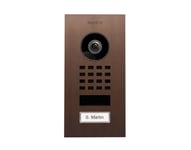 Doorbird D1101V (PoE) Video ringeklokke med kamera (Modell: Innfelt, Farge: Architectural bronze)