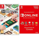 Nintendo 51 Worldwide Games Switch Switch Online - Abonnement 12 Mois (Code de téléchargement)