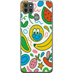 Motorola Moto G9 Power Genomskinligt Skal Butterfly Veil