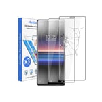ebestStar - compatible with Sony Xperia 1 Screen Protector (2019) Premium Tempered Glass [x3 Pack] Shatterproof, 9H 3D Bubble Free [Xperia 1: 167 x 72 x 8.2mm, 6.5'']