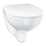 Grohe Bau Vegghengt Toalett Med sete, u/skyllekant, Alpinhvit - 39899000